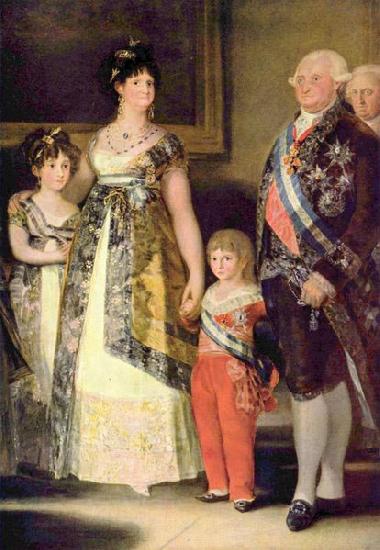 Francisco de Goya Portrat der Familie Karls IV., Detail oil painting picture